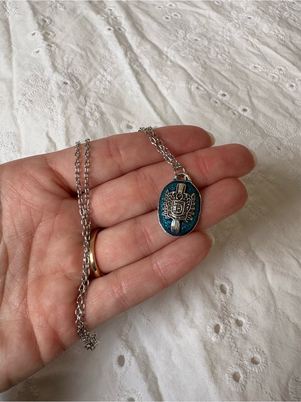 Vampire Diaries Silver Necklace